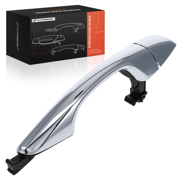 Front Passenger Chrome Exterior Door Handle for 2013-2014 2017-2018 Hyundai Santa Fe Sport