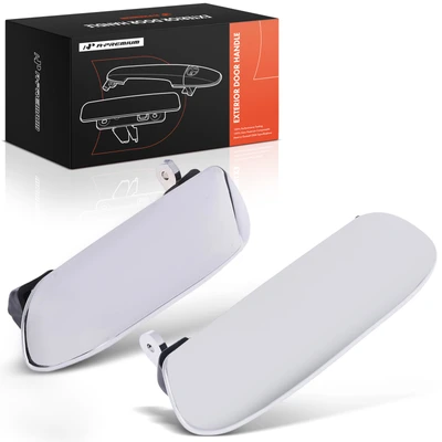 2 Pcs Front Driver & Passenger Chrome Exterior Door Handle