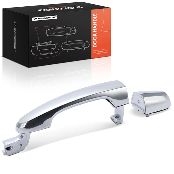 Rear Passenger Chrome Exterior Door Handle for 2005-2010 Kia Sportage