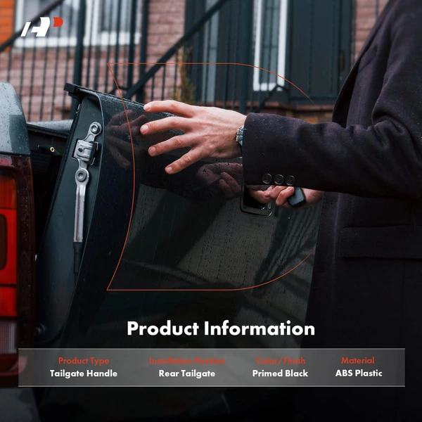 Liftgate Primed Black Handle for Dodge Durango 11-13 SUV Manual Lift Gate Type