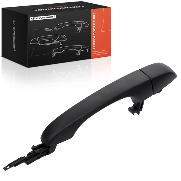 Rear Driver or Passenger Black Exterior Door Handle for 2011-2019 Dodge Journey