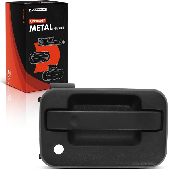 Upgraded Metal Front Passenger Exterior Door Handle with Keyhole for Ford F-150 2004-2014