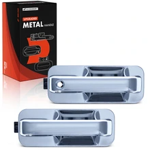 2 Pcs Front Upgraded Metal Chrome Exterior Door Handle for 2015-2020 Ford F-150