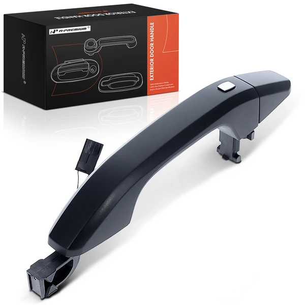 Black Exterior Door Handle & Cover for 2022 Chevrolet Silverado 1500 LTD