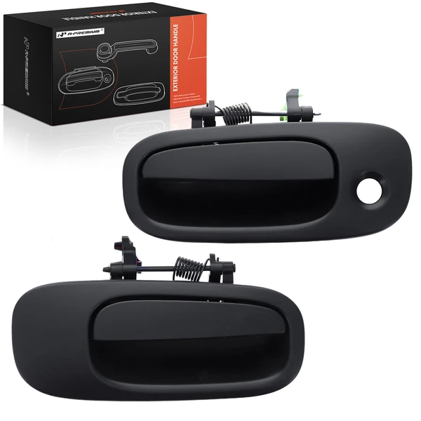 2 Pcs Front Black Exterior Door Handle for Dodge Challenger Charger