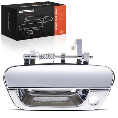 Front Driver Chrome Exterior Door Handle with Keyhole