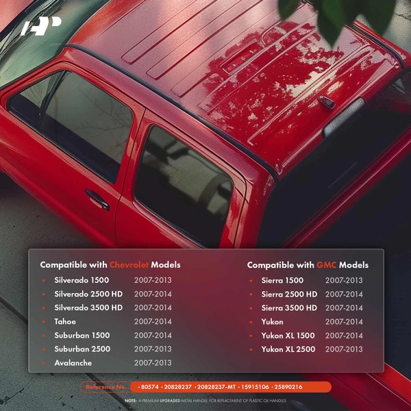 Front Driver Black Exterior Door Handle for Chevy Silverado 1500 2007-2013 GMC