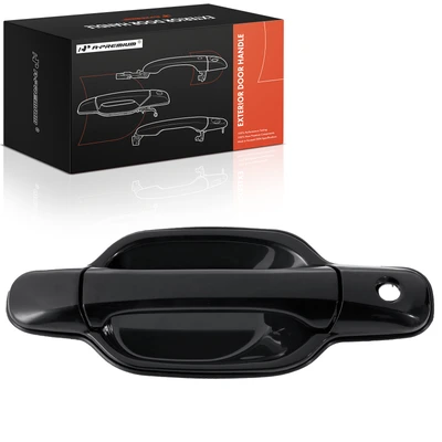 Front Driver Black Smooth Exterior Door Handle