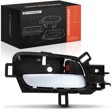 Front Passenger or Rear Passenger Silver & Black Interior Door Handle