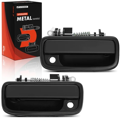 2 Pcs Front Upgraded Metal Exterior Door Handle with Keyhole