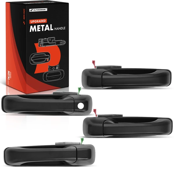 4 Pcs Upgraded Metal Front & Rear Exterior Door Handle for 2011-2018 Ram 2500
