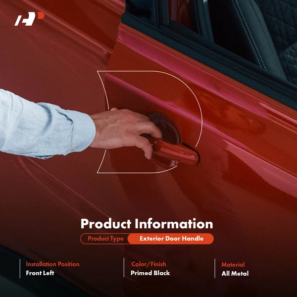 Upgraded Metal Front Driver Primed Exterior Door Handle for Toyota Camry 4Runner