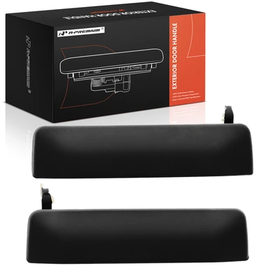 2 Pcs Front Driver & Passenger Textured Black Exterior Door Handle