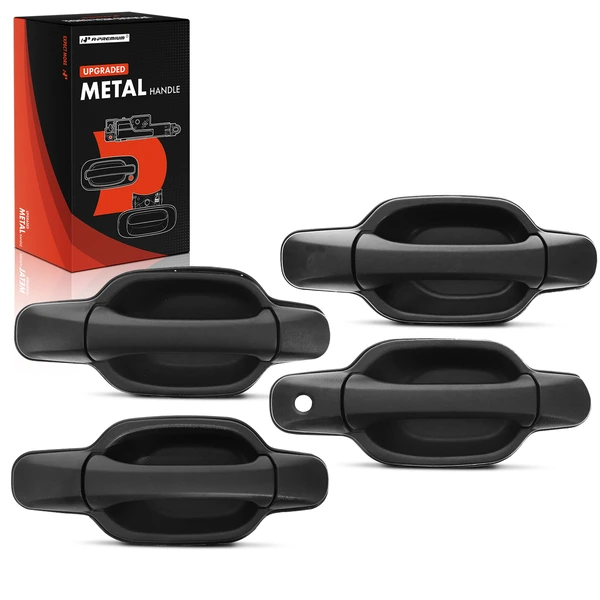 4 Pcs Upgraded Metal Exterior Door Handle for 2004-2012 GMC Canyon