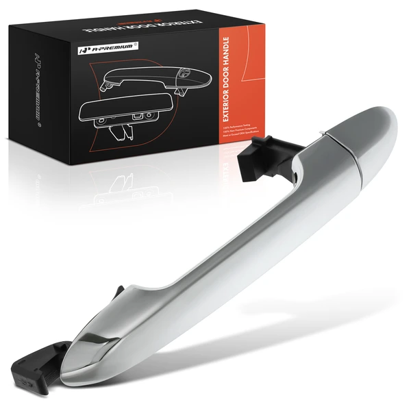 Front Passenger or Rear Driver or Passenger Chrome Exterior Door Handle for Kia Rio 2012-2017 Sedan