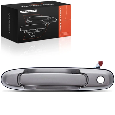 Front Driver Beige Exterior Door Handle with Key Hole