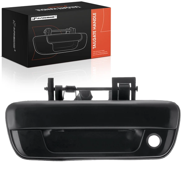 Rear Black Smooth Tailgate Handle with Keyhole for 2004-2012 GMC Canyon