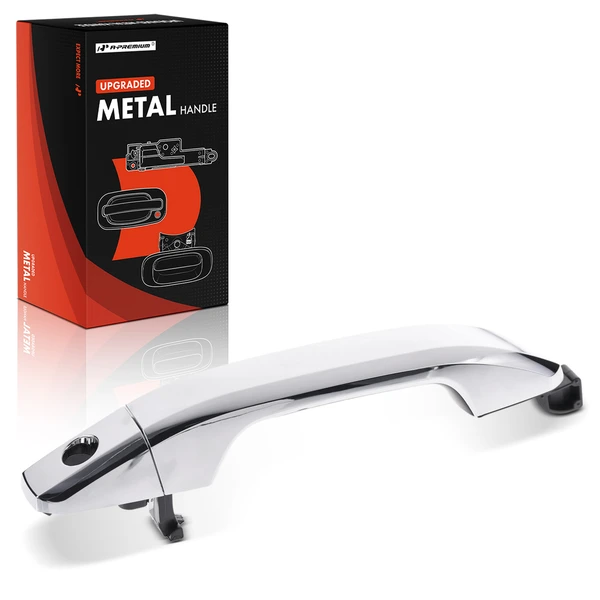 Front Driver Upgraded Metal Exterior Door Handle Chrome for 2015-2020 Chevrolet Silverado 3500 HD