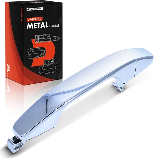 Rear Upgraded Metal Exterior Door Handle Chrome for Chevrolet Colorado 2015-2022