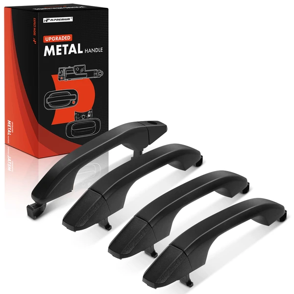 4 Pcs Pro Version All Metal Exterior Door Handle with Cover for 2019-2023 Chevrolet Silverado 5500 HD