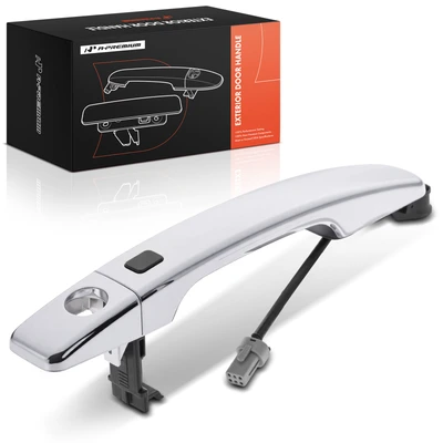 Front Driver or Passenger Exterior Door Handle & Cover with Keyhole