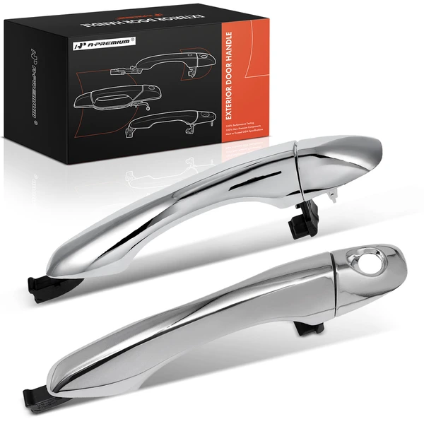 2 Pcs Front Chrome Exterior Door Handle for Kia Sorento 16-20