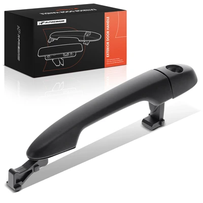 Primed Black Front with KeyHole Exterior Door Handle
