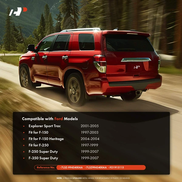 Upgraded Metal Tailgate Handle with Keyhole for Ford F-150 1997-2003 F-250 Super Duty