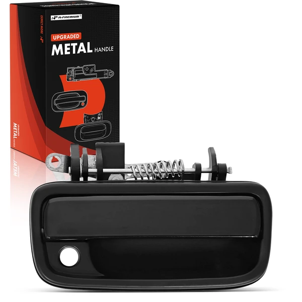 Front Passenger Smooth Black Exterior Door Handle for Toyota Tacoma 1995-2004