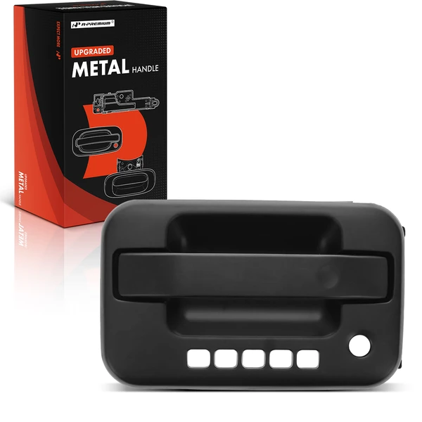 Upgraded Metal Front Driver Primed Outside Handle with Keyhole for Ford F-150 09-14