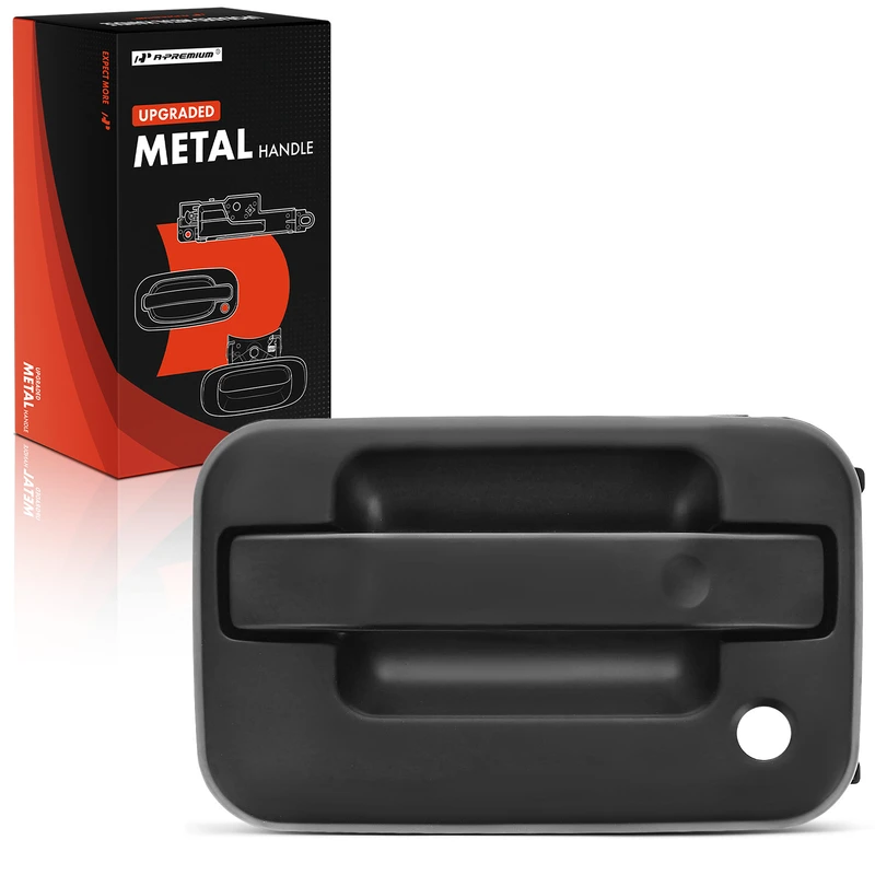 Upgraded Metal Front Driver Primed Exterior Door Handle with Keyhole for 2009-2014 Ford F-150