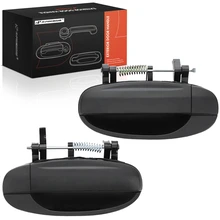2 Pcs Rear Black Exterior Door Handle