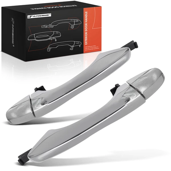 2 Pcs Rear Chrome Exterior Door Handle for Kia Sorento 16-20