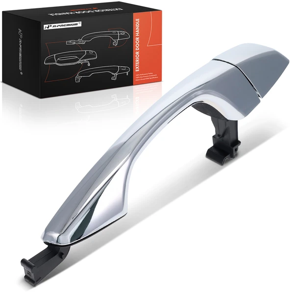 Rear Passenger Chrome Exterior Door Handle for Hyundai Santa Fe Santa Fe XL