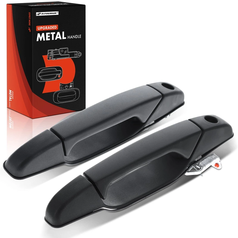 2 Pcs Upgraded Metal Front Exterior Door Handle with Keyhole for Chevrolet GMC