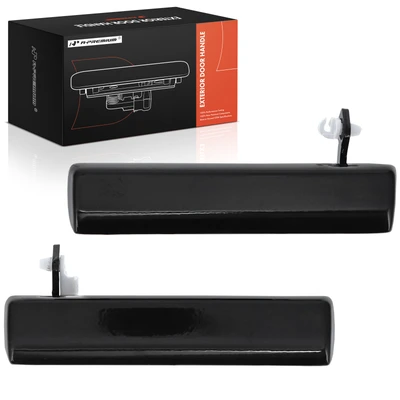 2 Pcs Front Black Exterior Door Handle