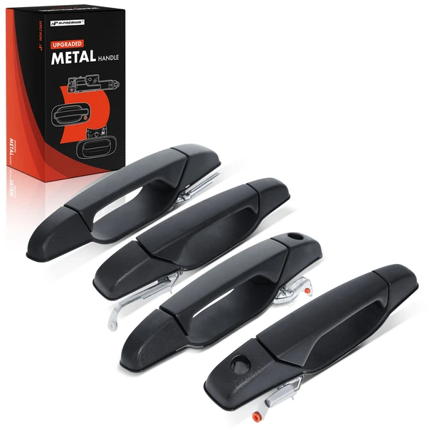 4 Pcs Upgraded Metal Front & Rear Exterior Door Handle for Chevy Silverado 1500 GMC