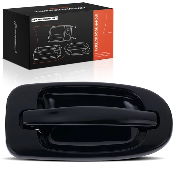 Front Passenger Smooth Black Exterior Door Handle for 1997-2005 Chevrolet Venture