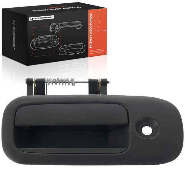 Driver Sliding Door Black Exterior Door Handle with key hole for 1996-2002 Chevrolet Express 3500