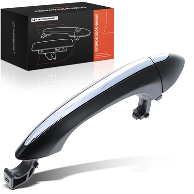 Rear Driver or Passenger Black Exterior Door Handle