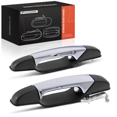 2 Pcs Rear Texture Exterior Door Handle