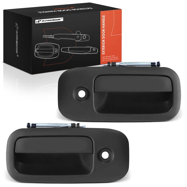 2 Pcs Front Exterior Outside Door Handle with Keyhole for 2003-2009 GMC Savana 1500