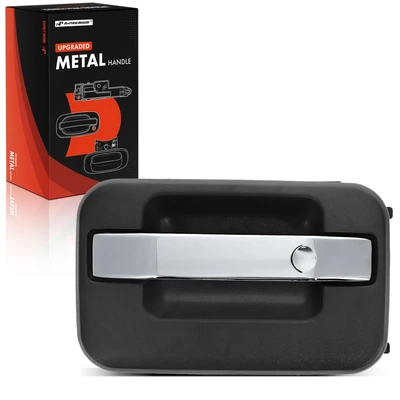 Upgraded Metal Rear Driver Exterior Door Handle with Chrome Lever