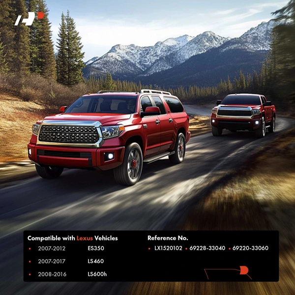 Rear Driver Chrome Exterior Door Handle for Lexus ES350 07-12 LS460 07-17 LS600h