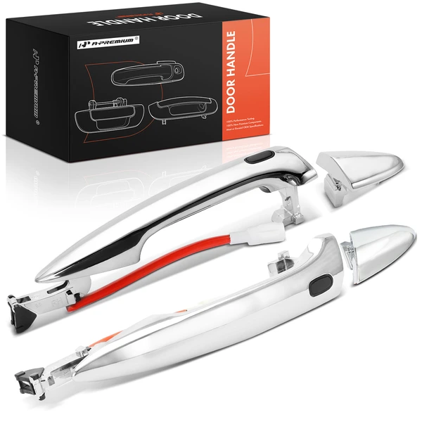 2 Pcs Rear Chrome Exterior Door Handle for Lexus ES350 IS250 LS460