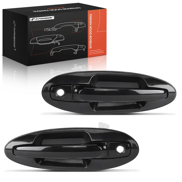 2 Pcs Front Black Exterior Door Handle for Hyundai Sonata Kia Magentis