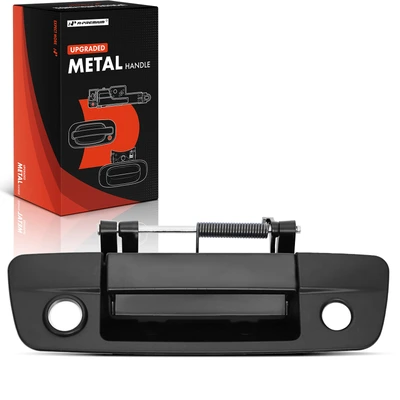 Black Tailgate Handle with Keyhole