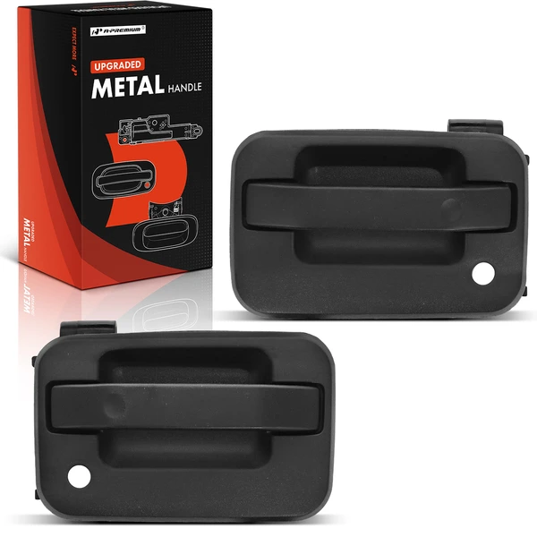 2 Pcs Upgraded Metal Front Exterior Door Handle with Keyhole for Ford F-150 2004-2014