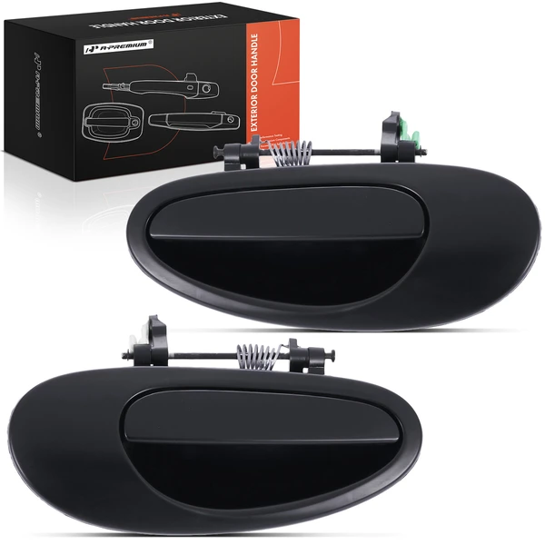 2 Pcs Rear Black Exterior Handle for 1998-2004 Chrysler Intrepid