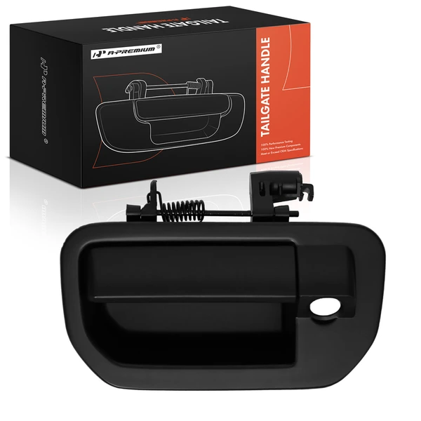 Rear Black Tailgate Handle with Rear View Camera Hole for Honda Ridgeline 06-14